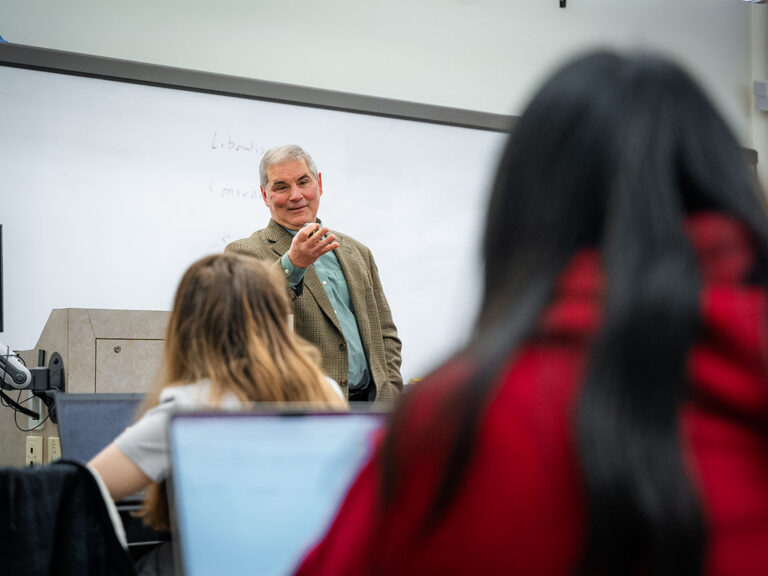 Jack Gambino teaching in classroom
